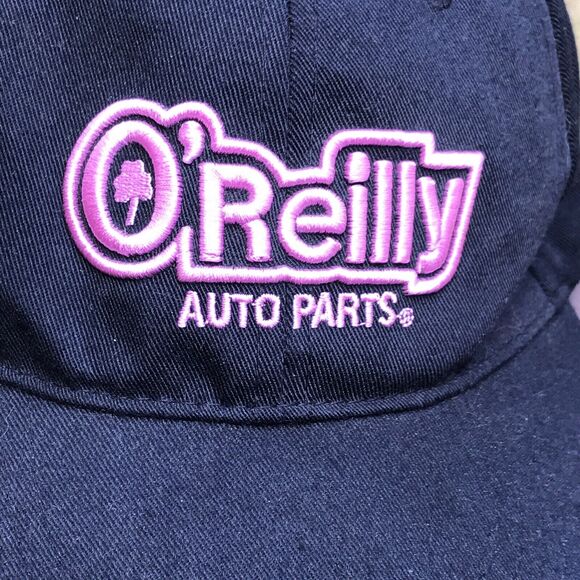 O'REILLY AUTO PARTS - PINK ON BLACK - ONE SIZE ADJUSTABLE BALL CAP HAT - Picture 2 of 6